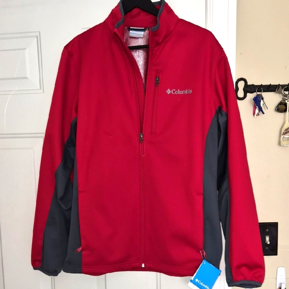 Columbia Men's Performance Jacket in Red and Gray